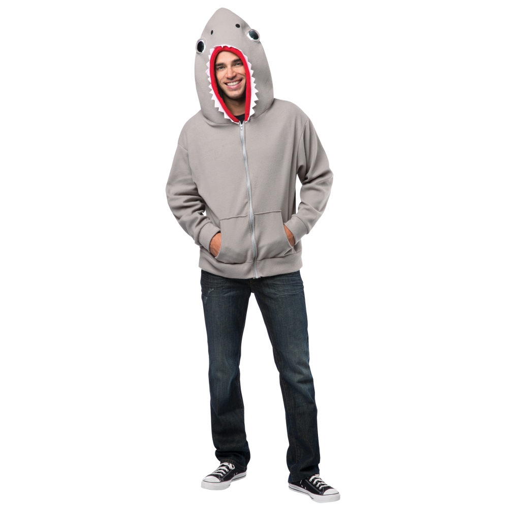 Hoodie Shark Adult Medium