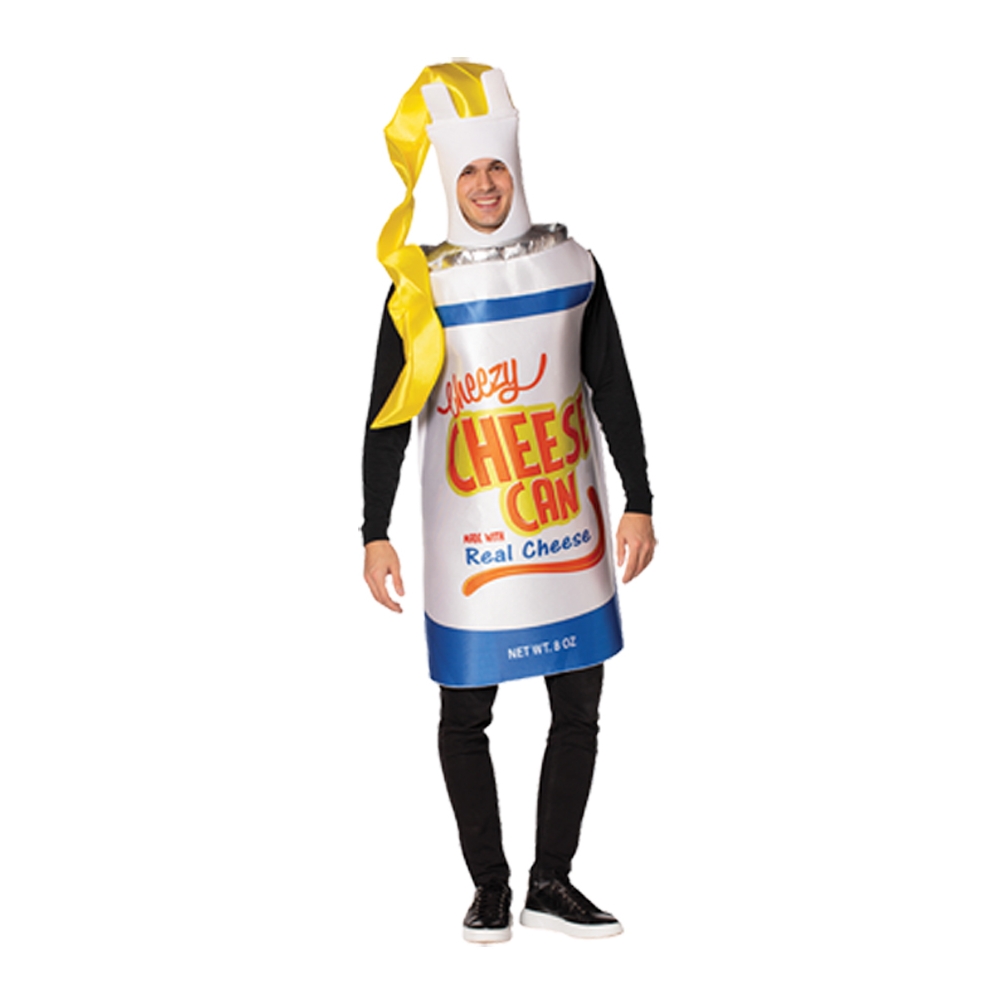 Cheezy Cheese Spray Can Adult Costume