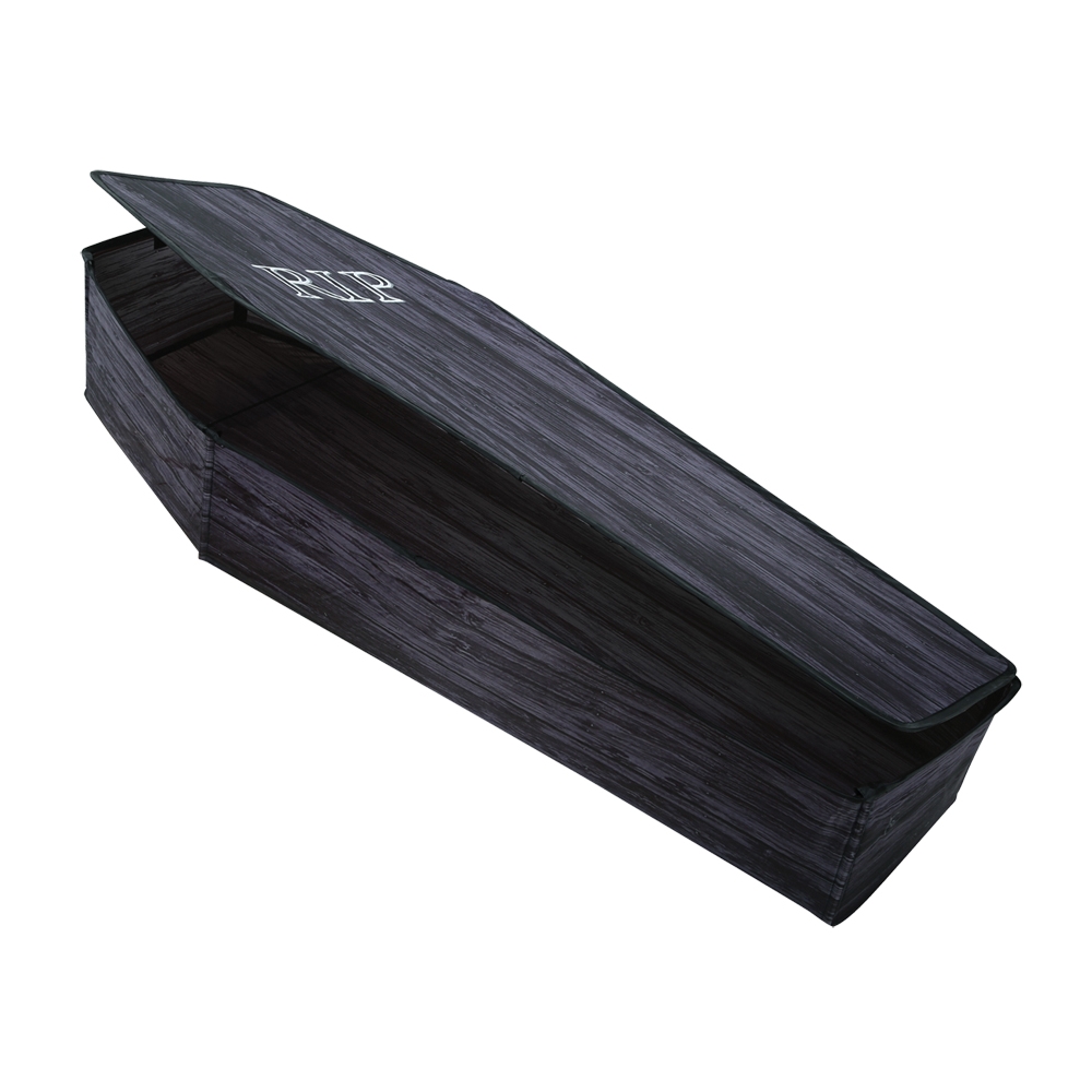 Coffin With Lid Wooden Look