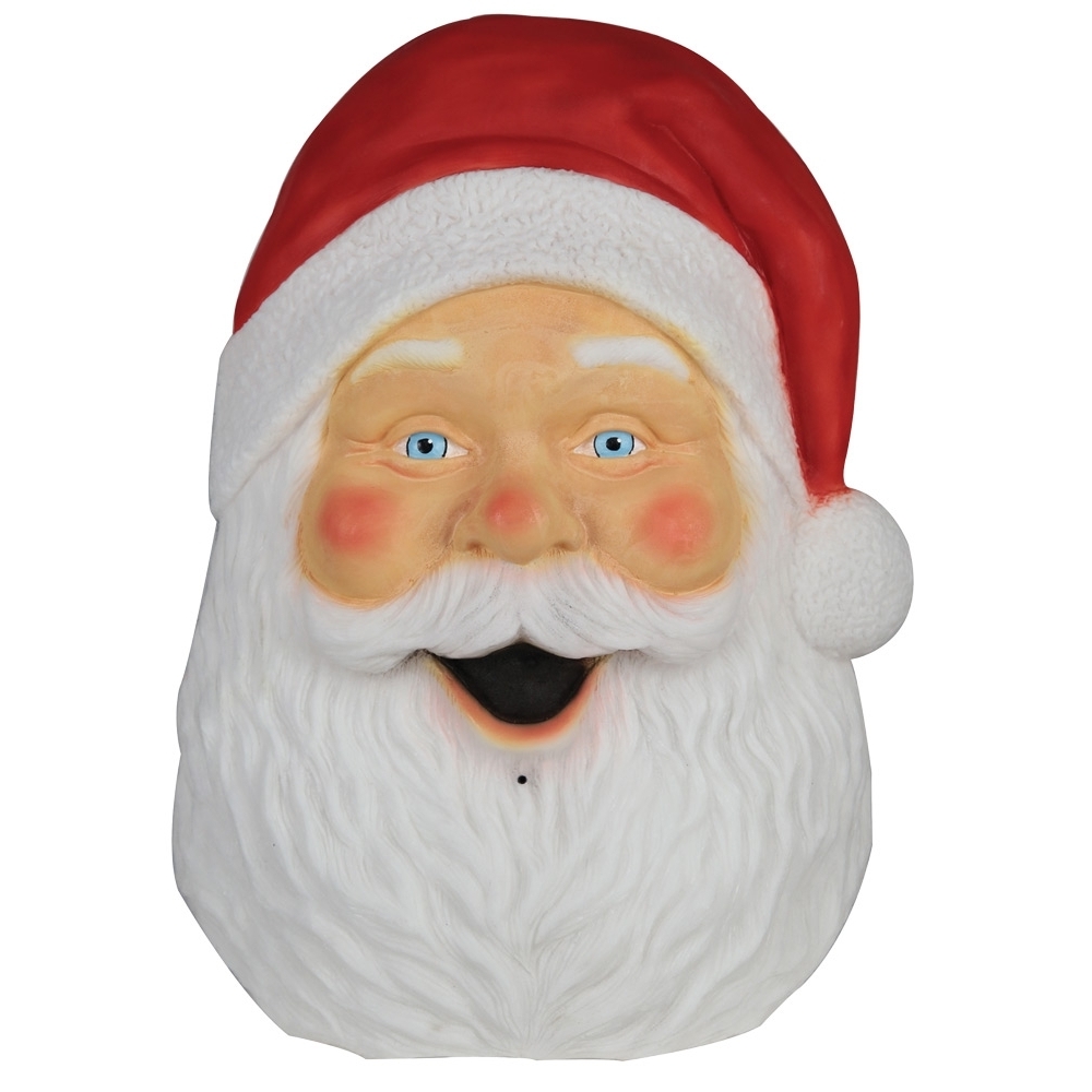 Santa Plaque W Sound Lights