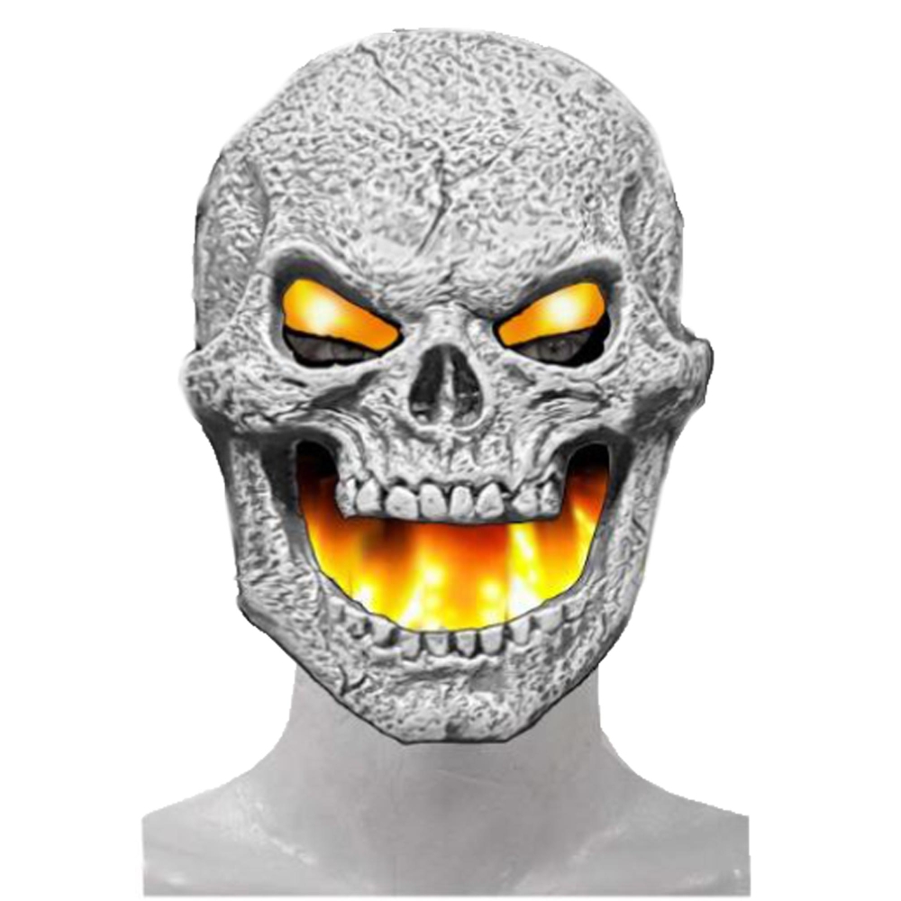 Flame Fiend Skull Yellow Mask
