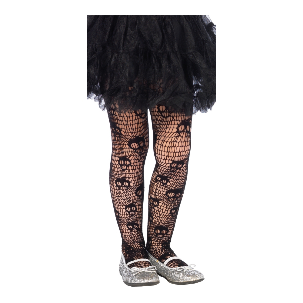 Tights Skull Striped Net Child sm