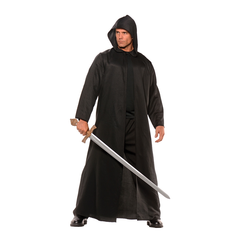 Cloak Black Faux Leather Adult