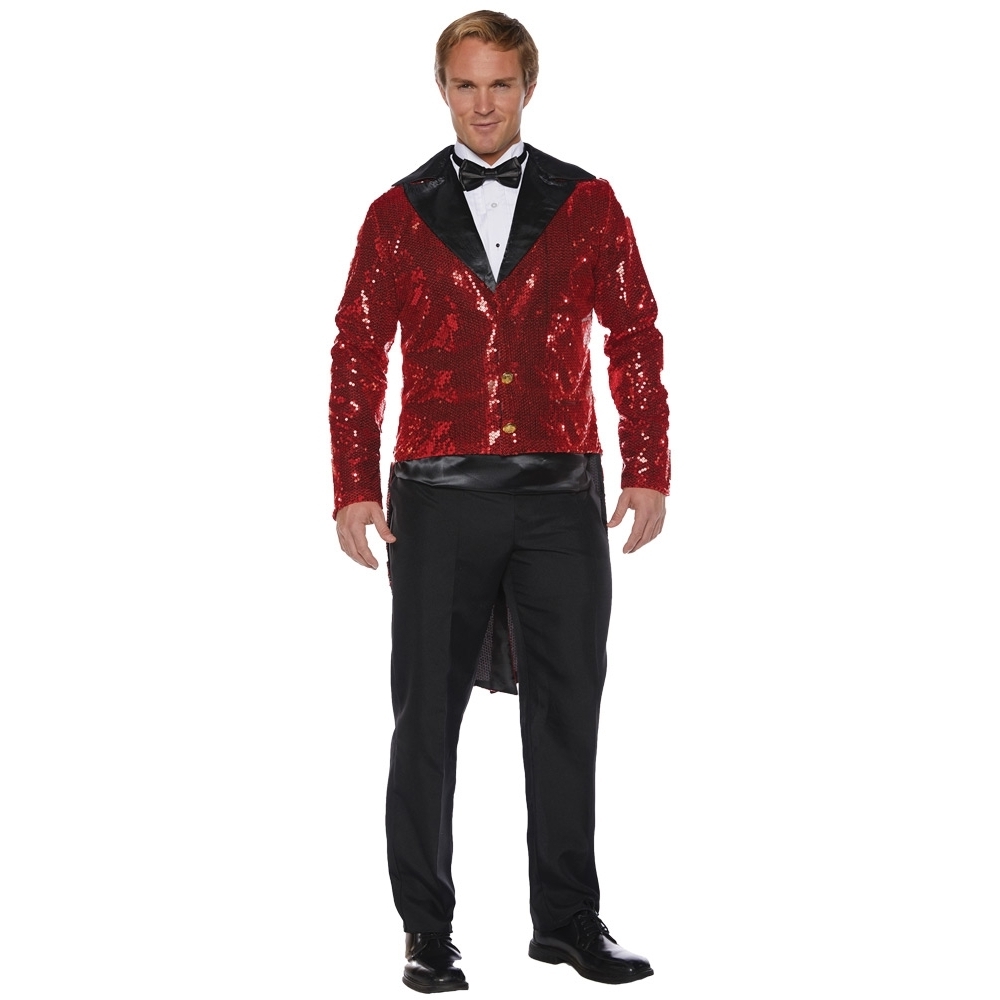 Sequin Tails Ad Red Std