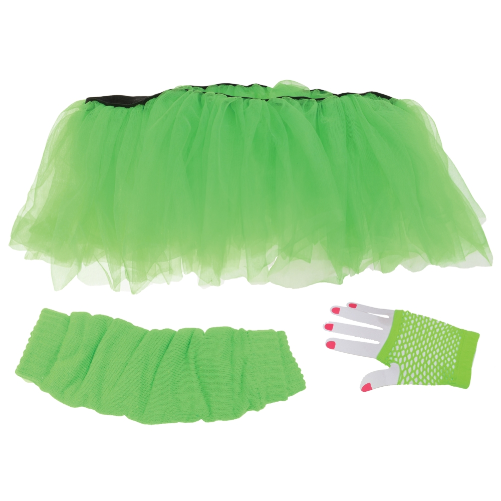 Tutu Set Adult Neon Green