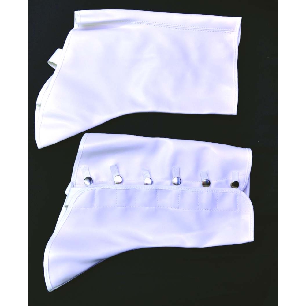 Spats 9In High Vinyl Sm Md Whi