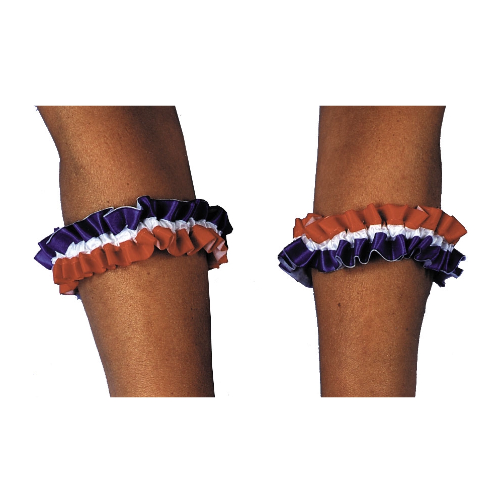 Armband Garters Rd Wt Bu Pair