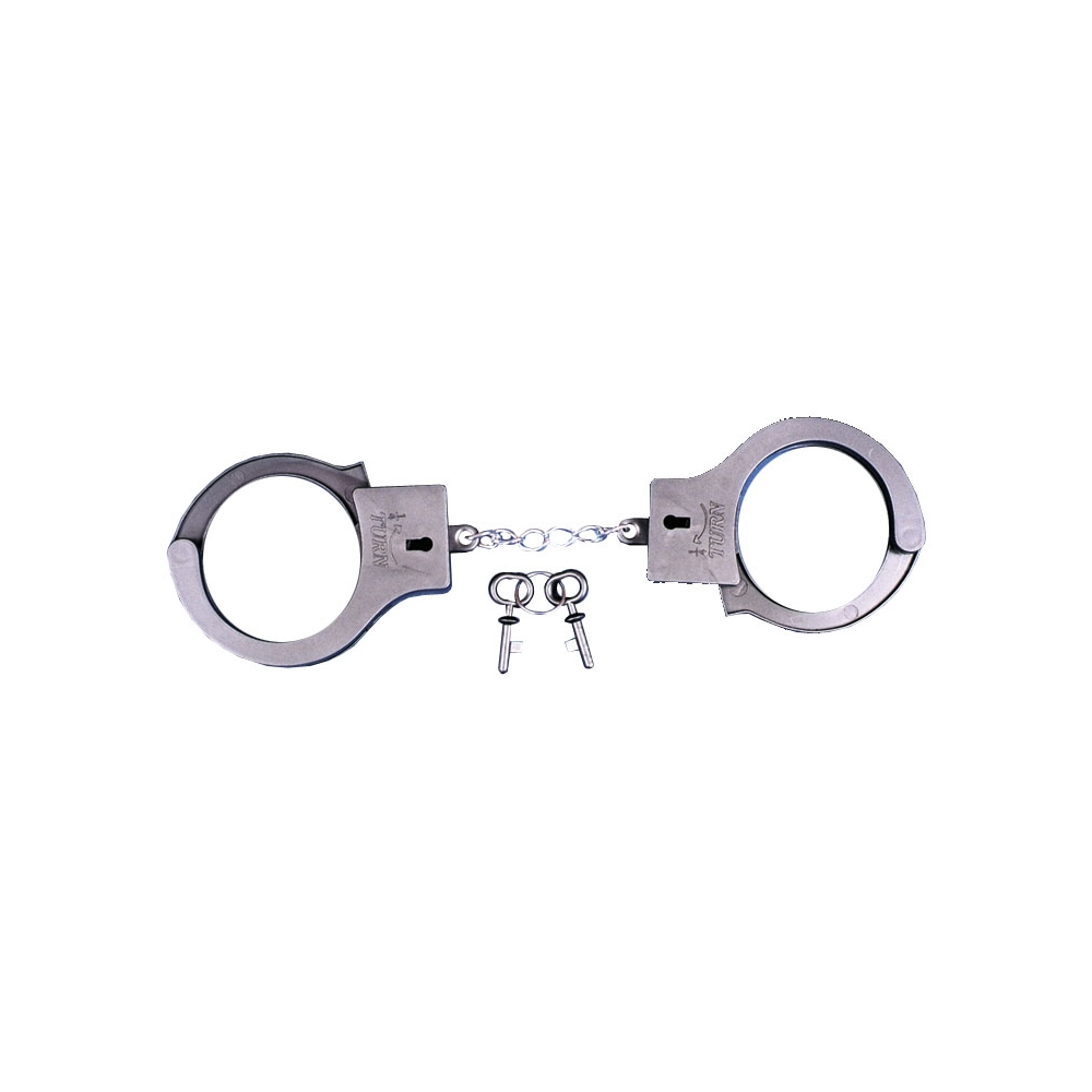 Handcuffs Plastic Silver