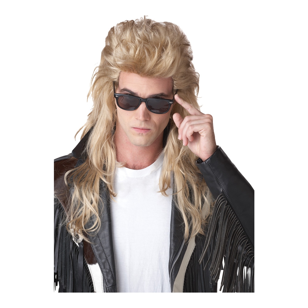 80'S Rock Mullet Blonde Wig