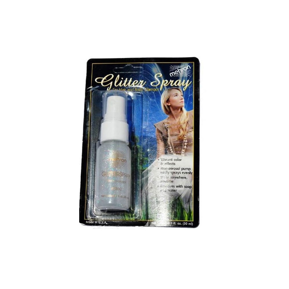 Glitter Spray Real Slvr 1Oz