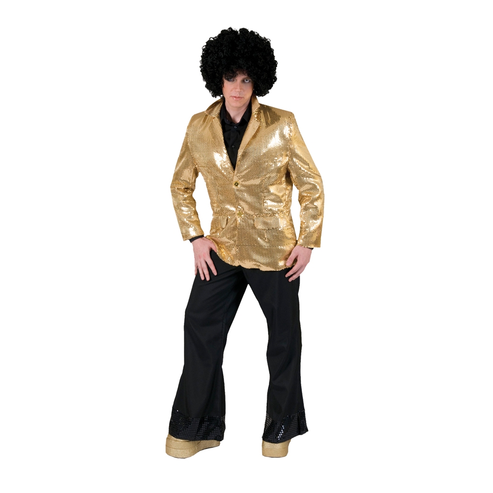 Disco Jacket Gold Adult Lg