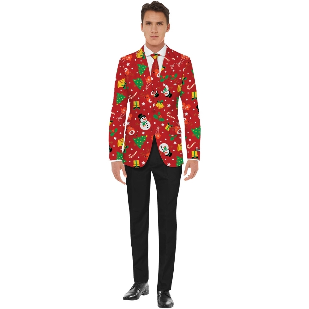 Christms Rd Icons Jackt/Tie Xl