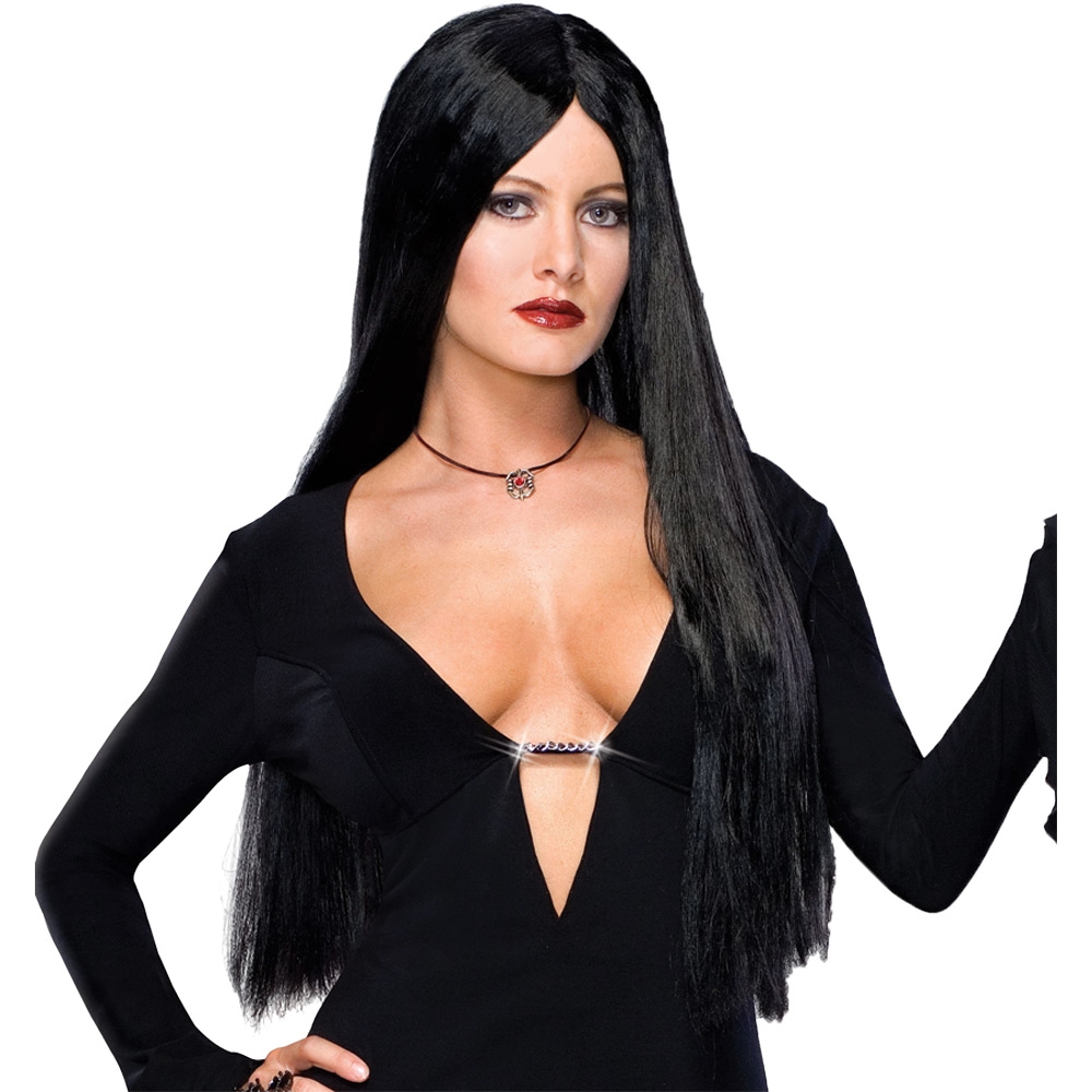 Addams Family Dlx Morticia Wig