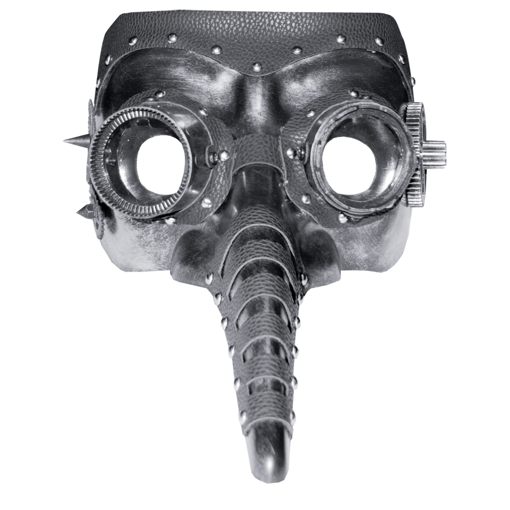 Steam Punk Mask Long Nose-Blac