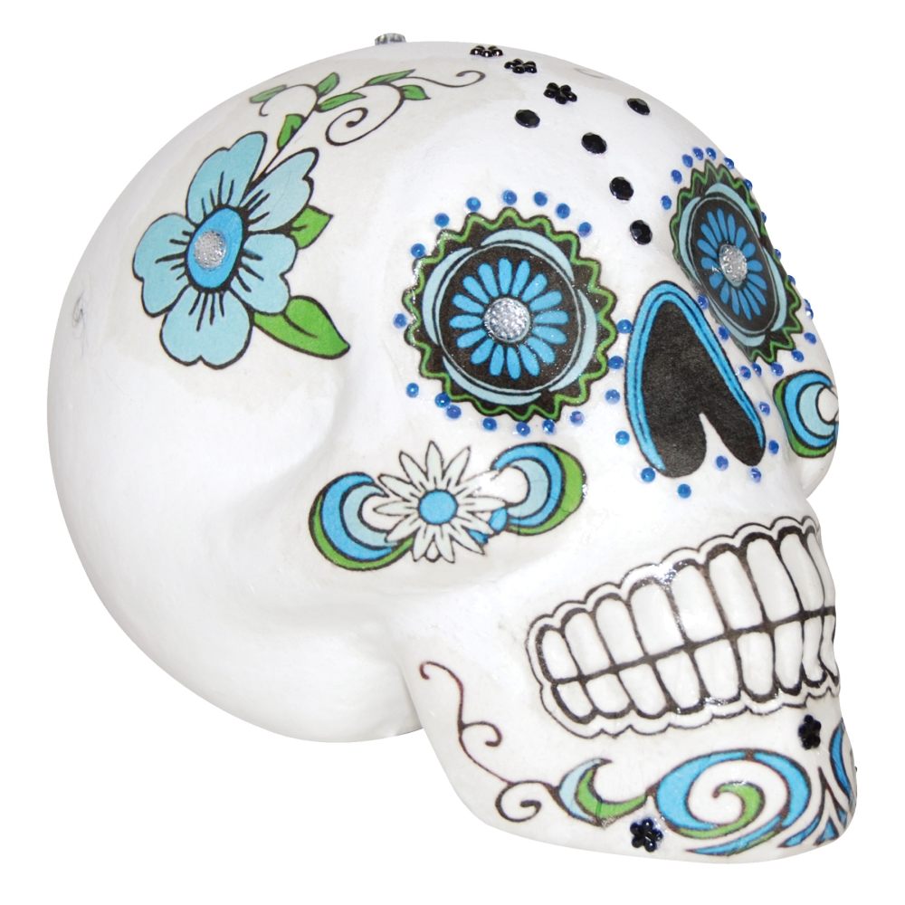 Sugar Skull Cool Colors 7 In