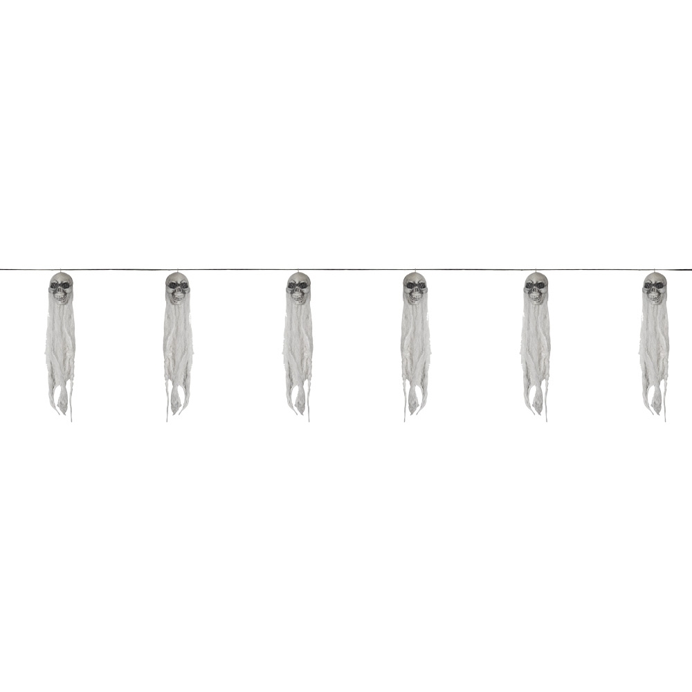 Skull Ghost Garland 60 In.