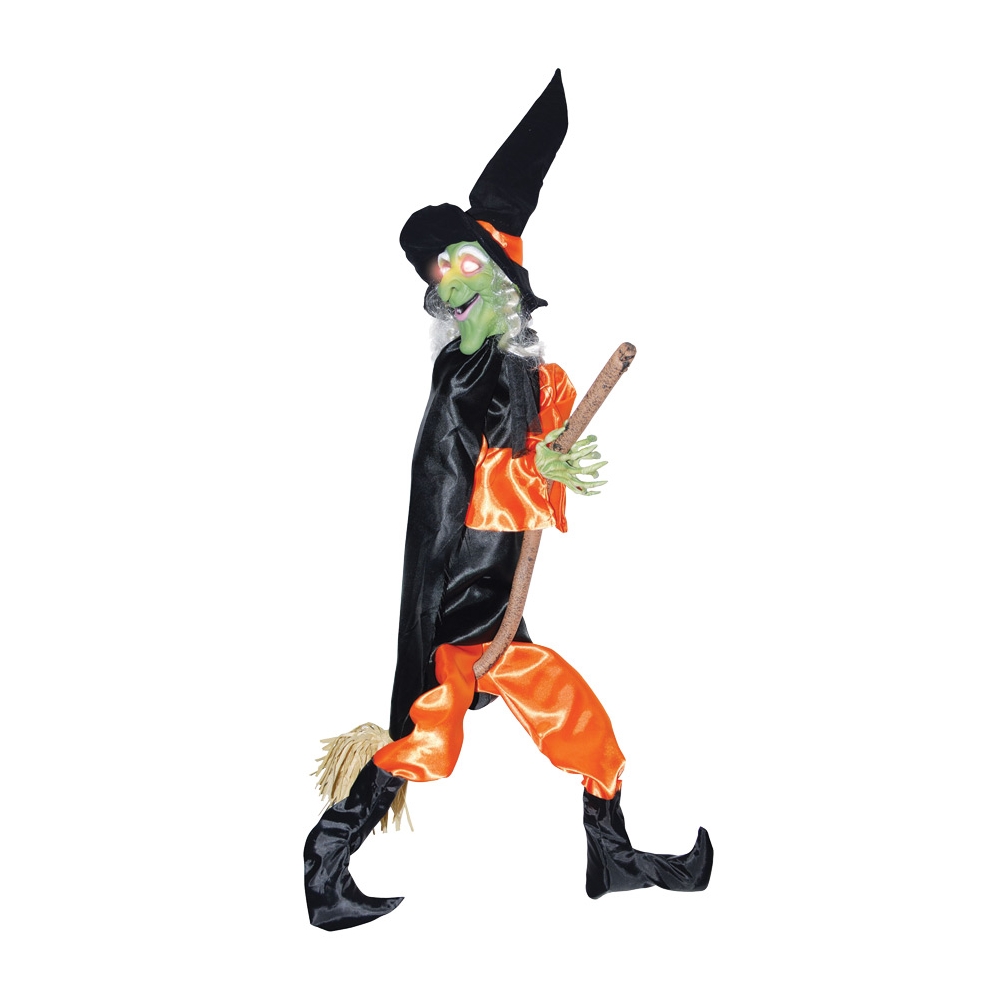 Leg Kicking Witch With Broom