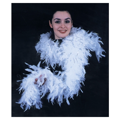 Boa Blk Chand W Silver Lurex