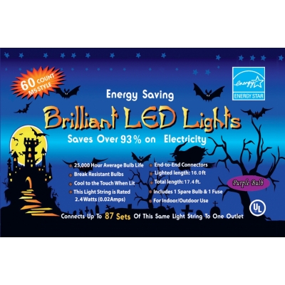 Led Light Set 60 Light Purple