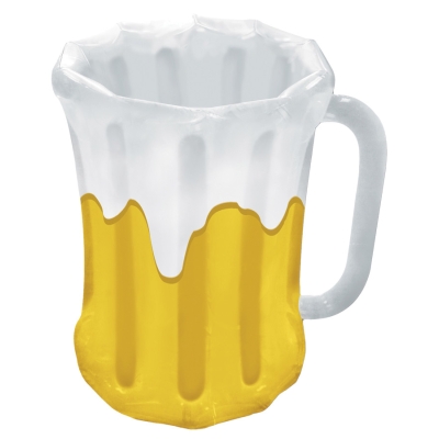 Inflatable Beer Mug Cooler Yel