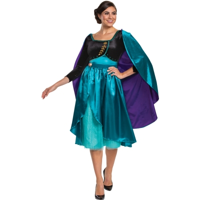 Women's Queen Anna Dress Deluxe Costume Adult MD (8 - 10)