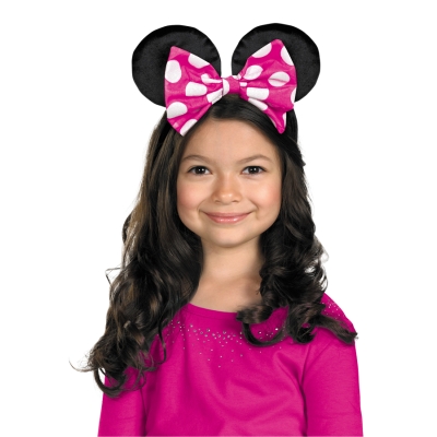 Minnie Mouse Ears W/Rev Bow