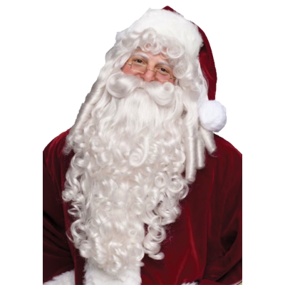 Santa Wig And Beard Super Dlx