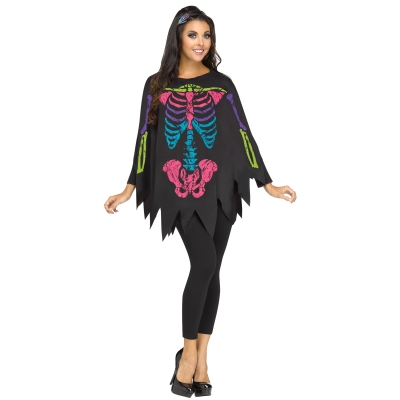 Poncho Skeleton Color Ad One S