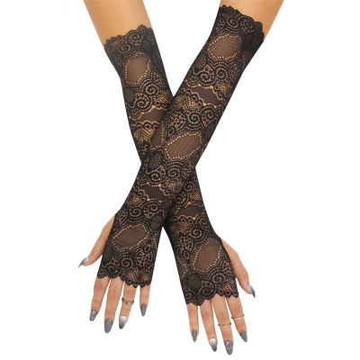 Gloves Fingerless Scalloped La