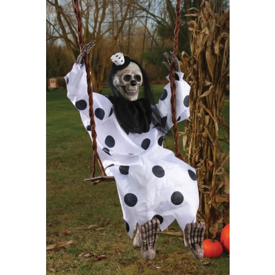 Skeleton Clown On Swing