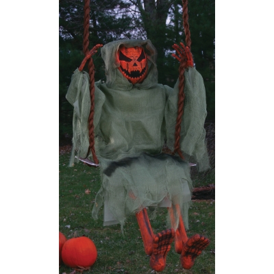 Pumpkin 36-Inch Swinging Dead