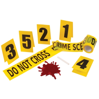 Crime Scene Kit W/Blood Splat