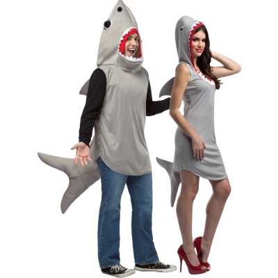 Sand Shark Hoodie Dress Couple