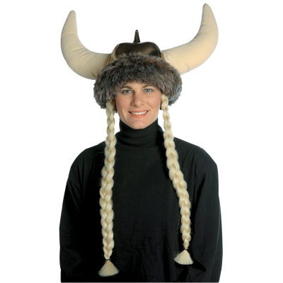 Space Viking Hat W Braids