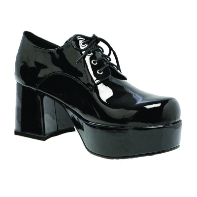Shoe Platform Blk Pat Men Sm