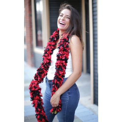 Boa Featherless Black Red