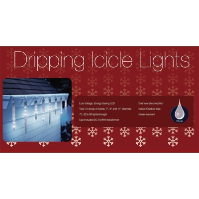 Holiday Lights 10 Dripping Led