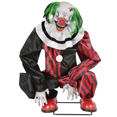 Crouching Clown Red Animated