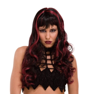 Wig Witch Craft Black/Burgundy