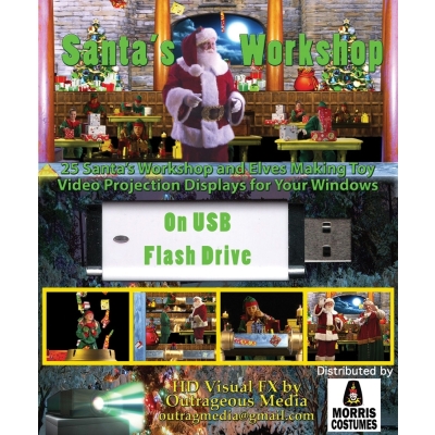 Santa'S Workshop Digital Decor