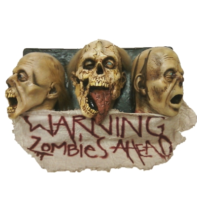 Zombie Wall Plaque 3 Faced