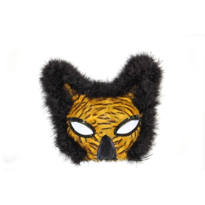 Mask Lion Feather Gold