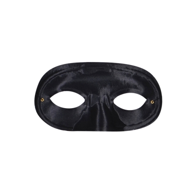 Half Domino Mask Black