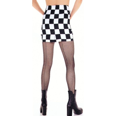 Mesh Pantyhose W Seam Bk Plus