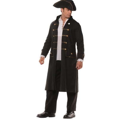 Pirate Coat Set Ad Black Std