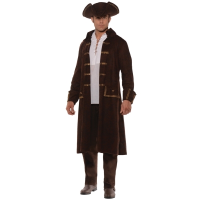 Pirate Coat Set Ad Brown Std