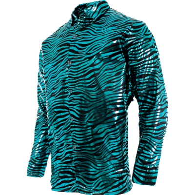 Tiger Shirt Blue Adult Xxl