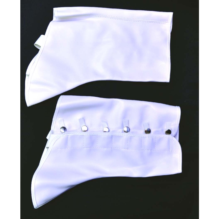 Spats 9In High Vinyl Sm Md Whi