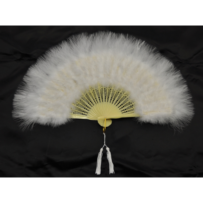 Fan Marabou Feather White