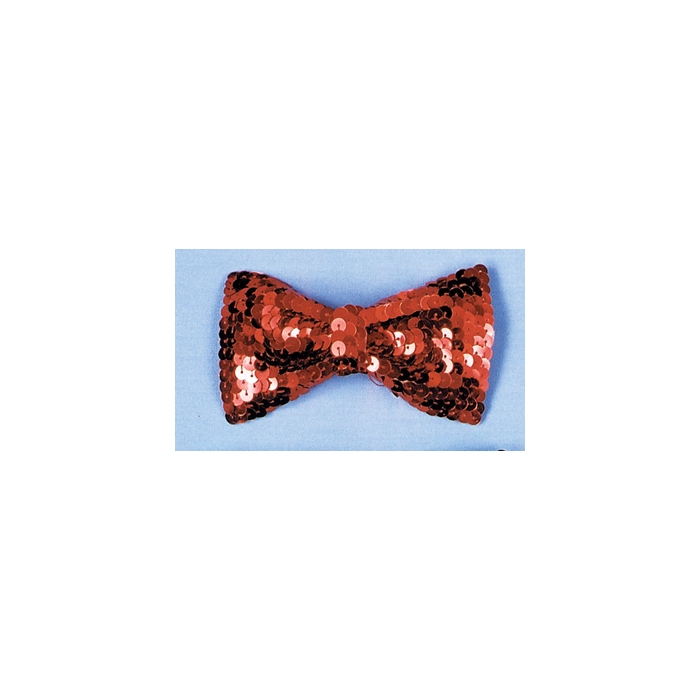 Bow Tie Sequin Red